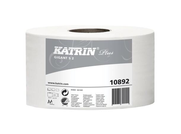 Toalettpapir KATRIN Plus G S 2L 160m(12) toalettpapirrull for dispenser | Katrin 